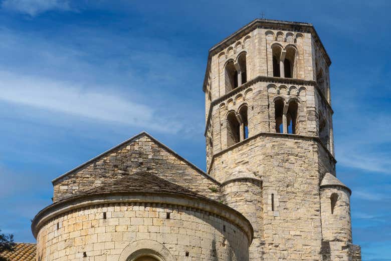 Detalhe da torre do mosteiro de Sant Pere de Galligants