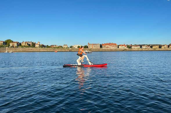 Tour en bicicleta acuática por la bahía del Abra