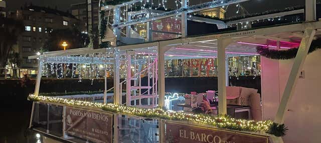Barco navideño de Gijón