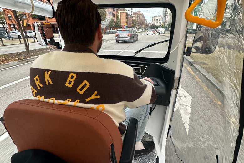 El conductor del tuk tuk