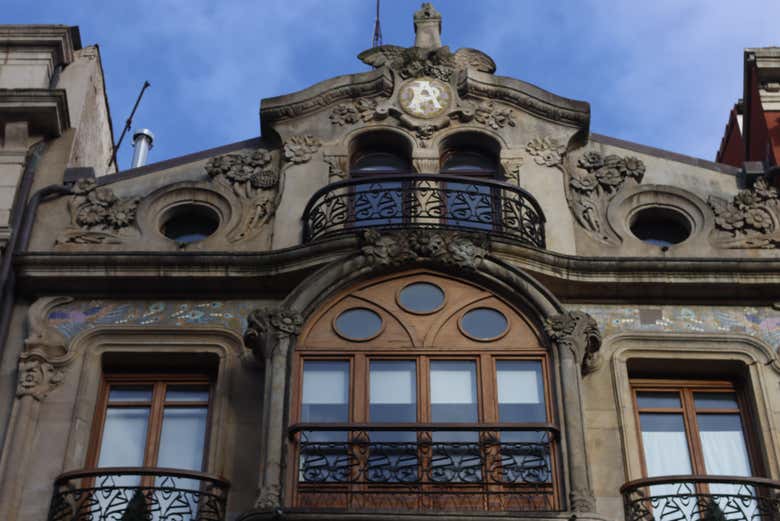 Look at the architecture of the buildings