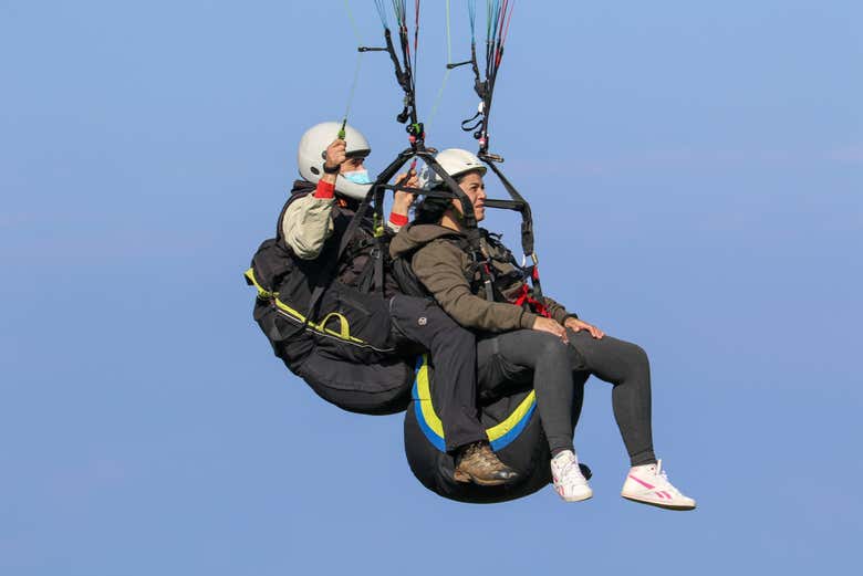 Vuelo en parapente biplaza