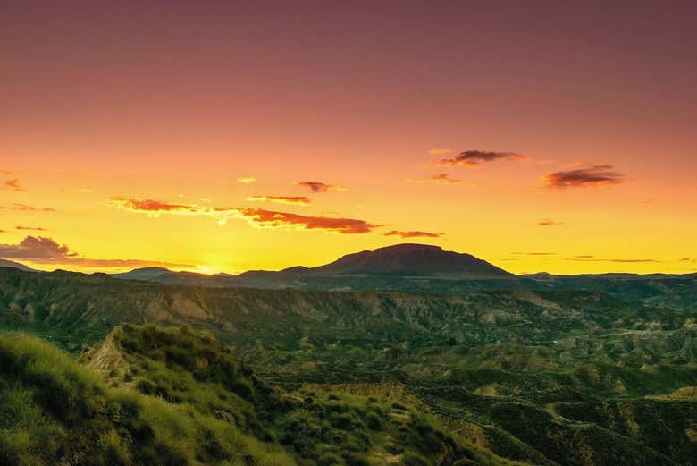 Amanecer en el desierto de Gorafe