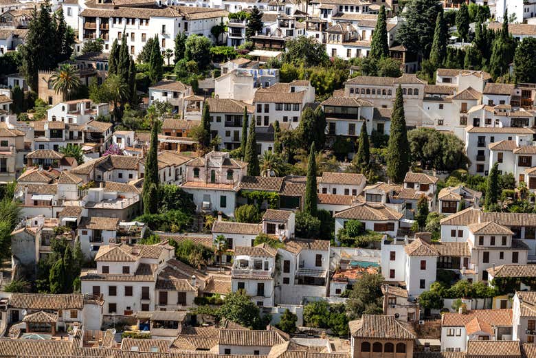 Vista panorâmica do famoso bairro de Albaicín