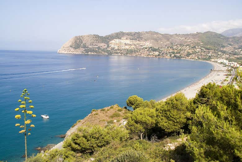 La Herradura Beach, in Almuñécar