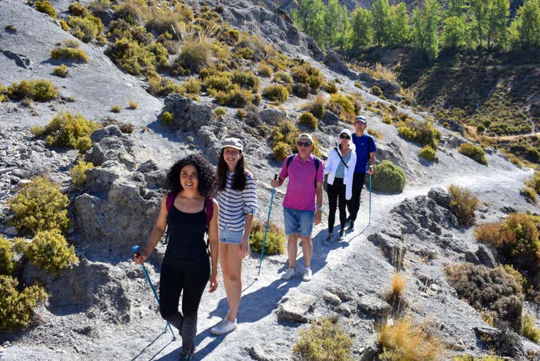 Disfrutando de la ruta de senderismo