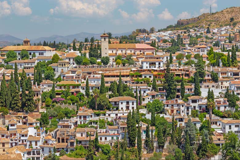Casitas blancas en el Albaicín