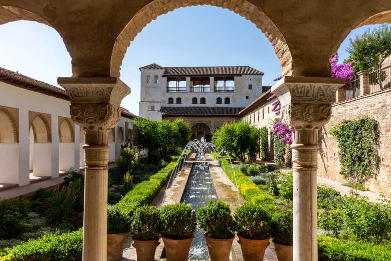 Dettaglio dei giardini di Generalife