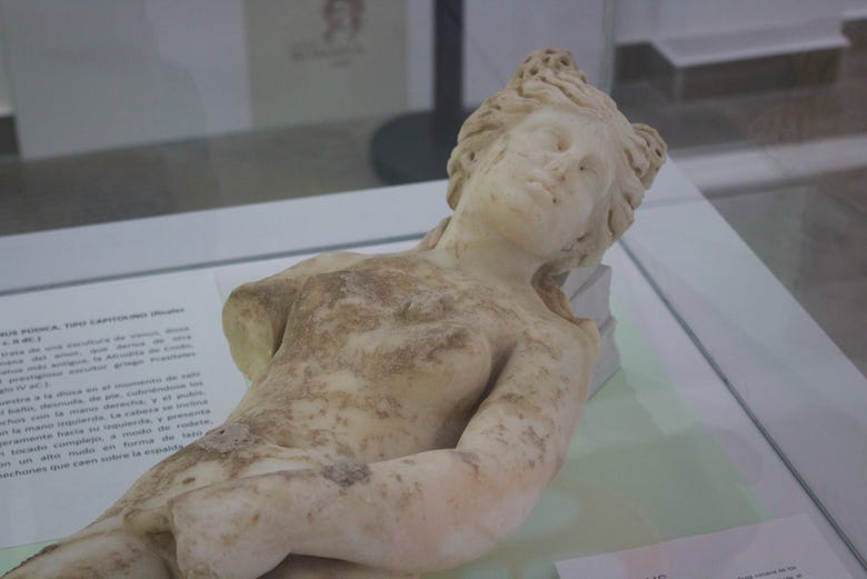 Esculturas recuperadas da vila romana de Salar