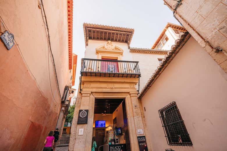 Entrada do tablao flamenco