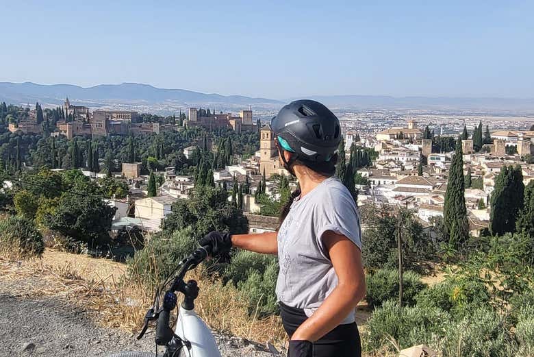Granada y la Alhambra de fondo