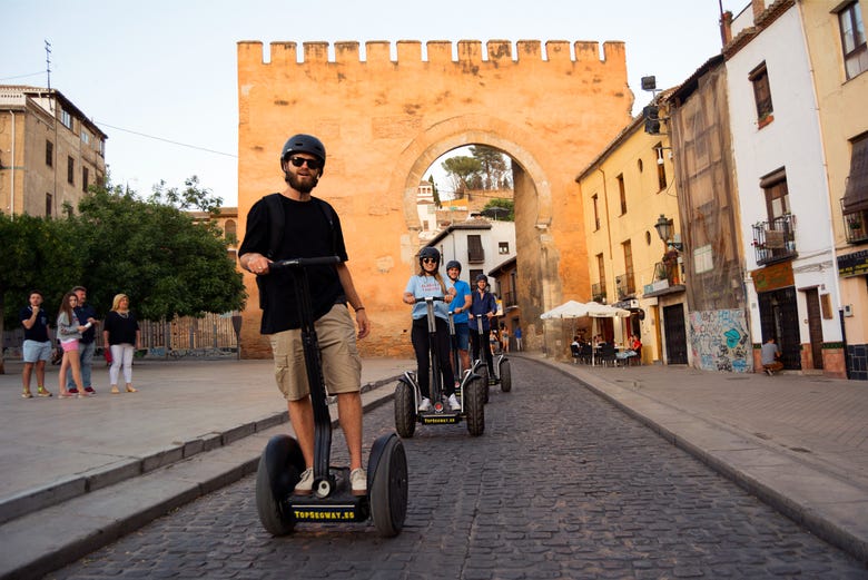 Exploring the center of Granada by Segway