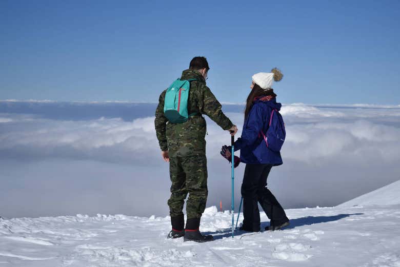 Raquetas de nieve en Granada