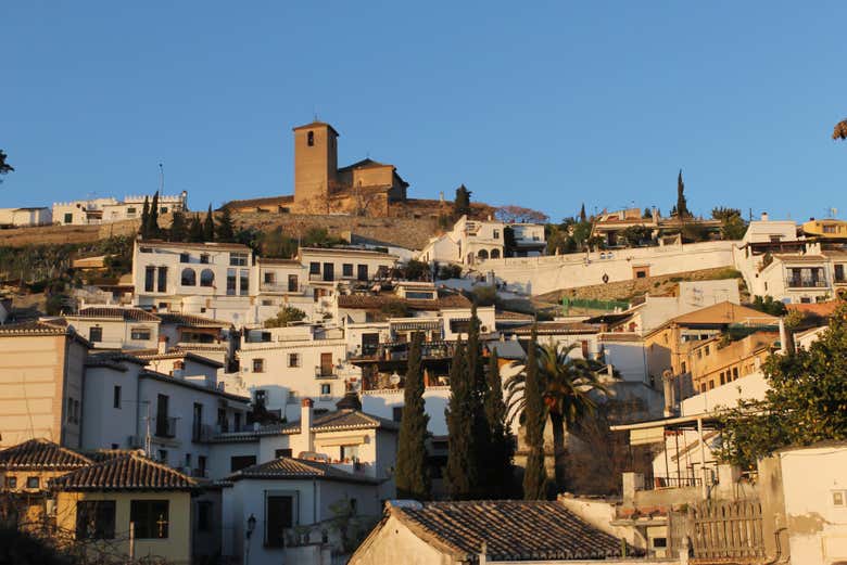 Uno scorcio del quartiere granadino di Sacromonte