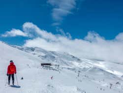 Esquiando en Sierra Nevada