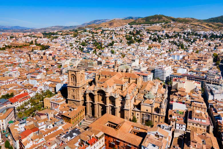 Vista aérea de la catedral