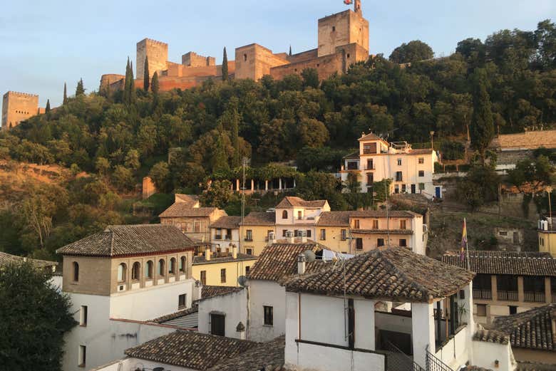 Vistas de la Alhambra desde el Palacio de los Olvidados