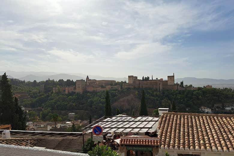 Vue panoramique sur l'Alhambra de Grenade