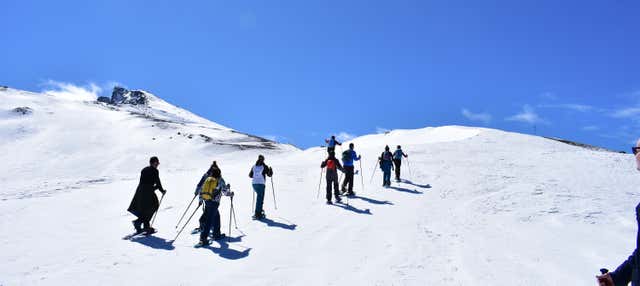 Paseo con raquetas de nieve por Sierra Nevada