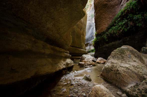 Trilha pelo barranco de la Luna