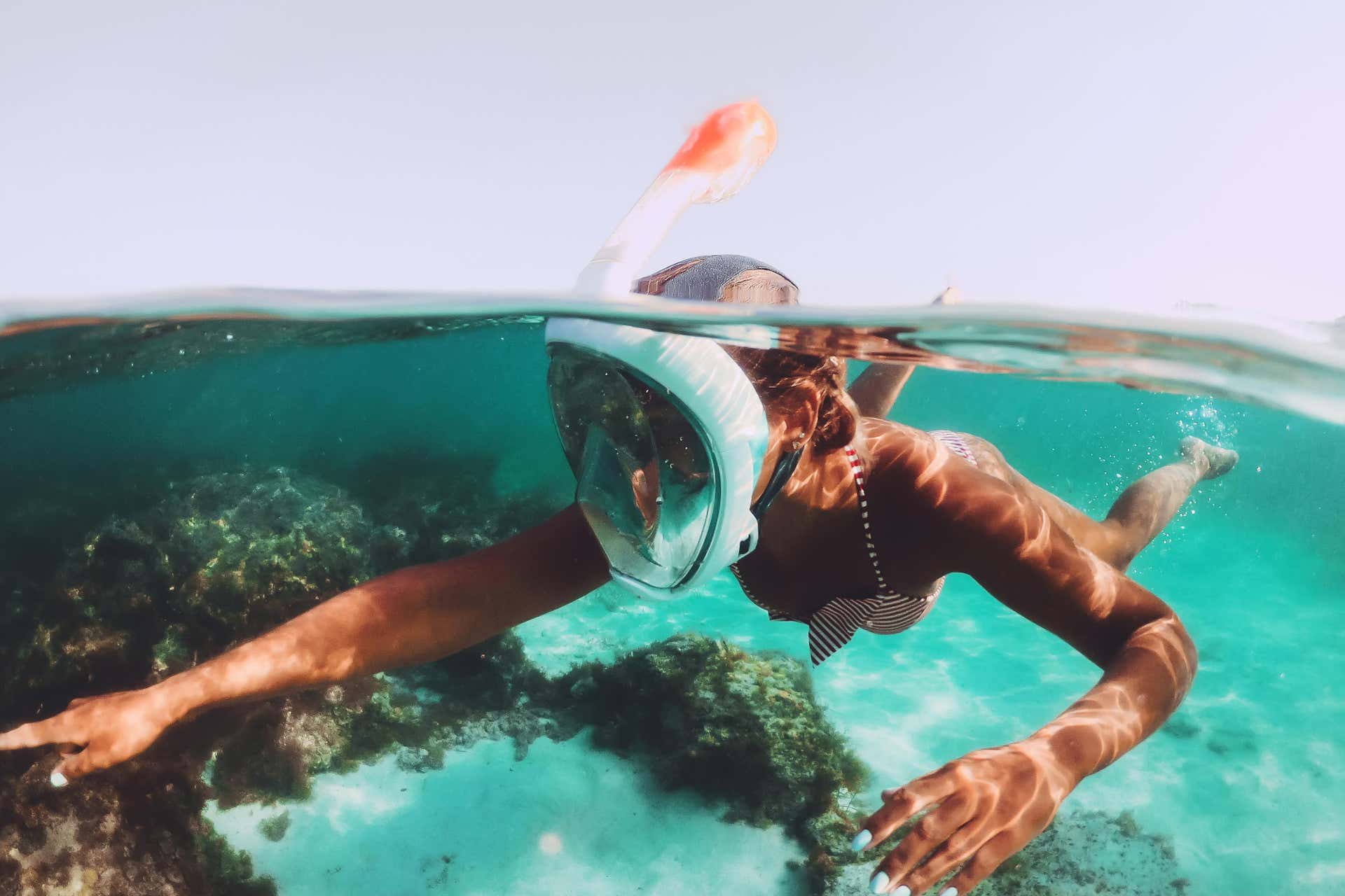 Snorkel na praia de La Rijana