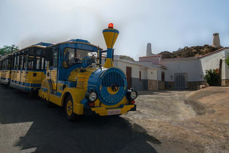 À bord du train touristique de Guadix 