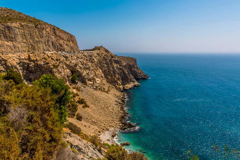 Acantilados de la costa granadina