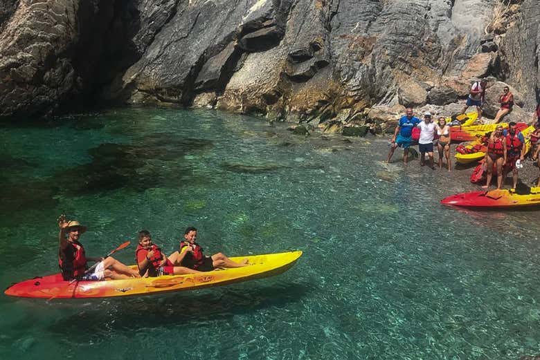 Tour en kayak por playa de La Rijana