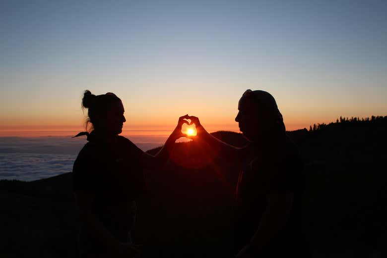 La puesta de sol de Tenerife es única