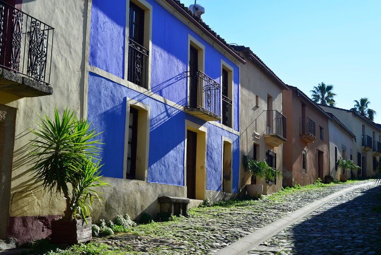 Houses in Granadilla's historic centre