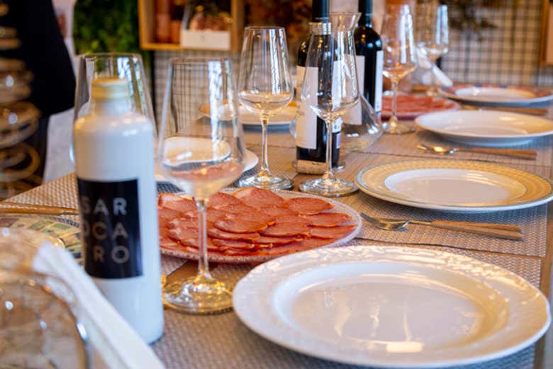 Dégustation de charcuterie à Lisardo Castro