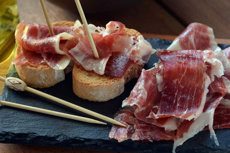 Iberian ham tasting