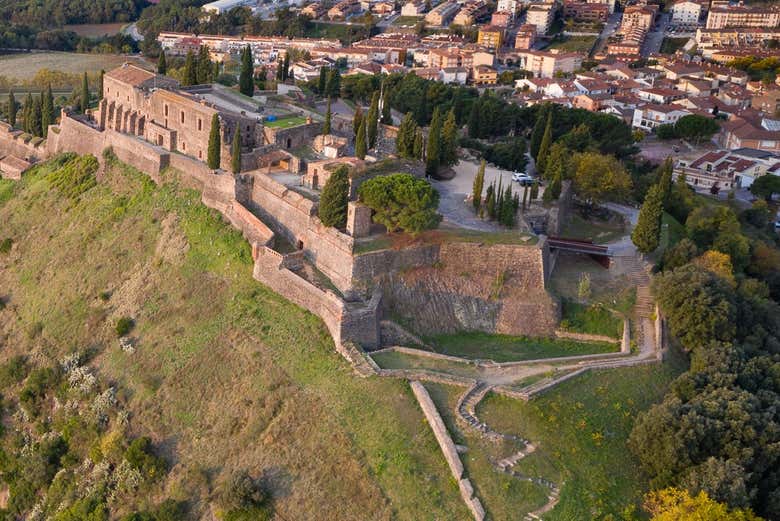 Paisagens do castelo de Hostalric