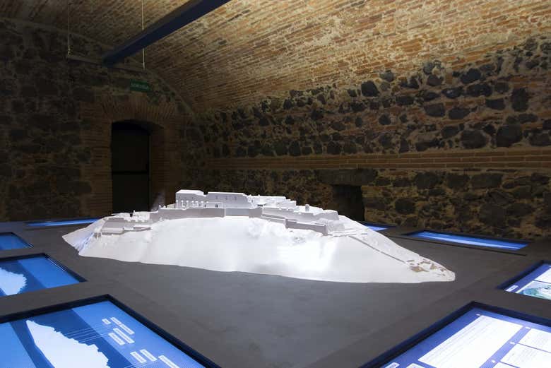 Uma maquete do castelo