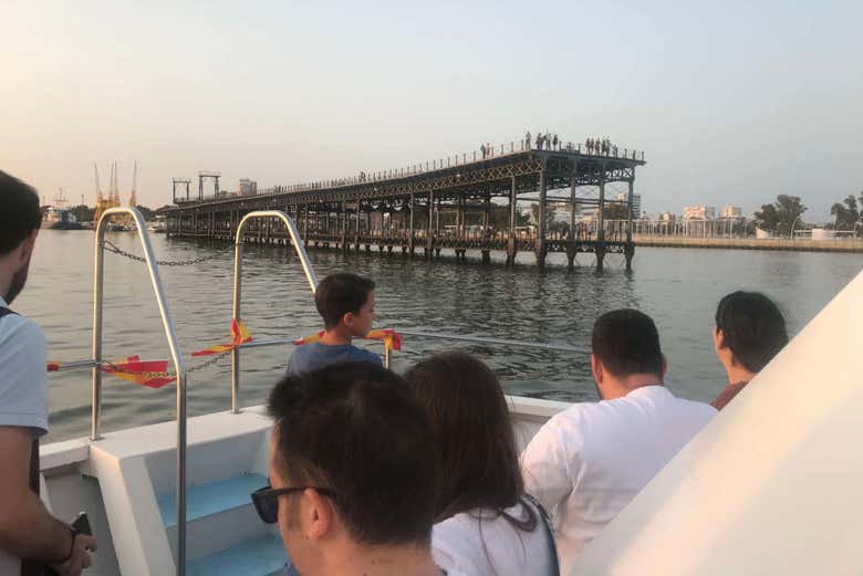 Muelle del Tinto desde el barco