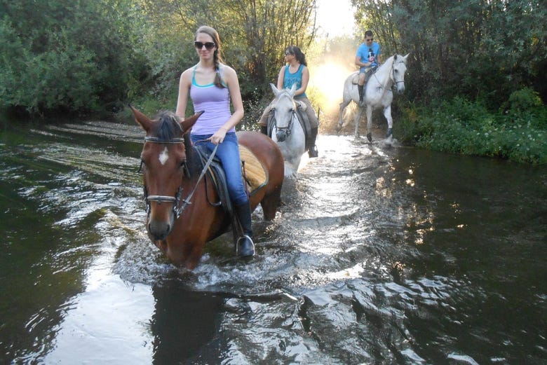 Paseo a caballo por el río Tormes