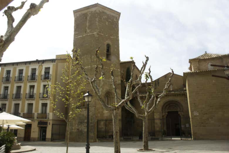 Durante il tour di Huesca