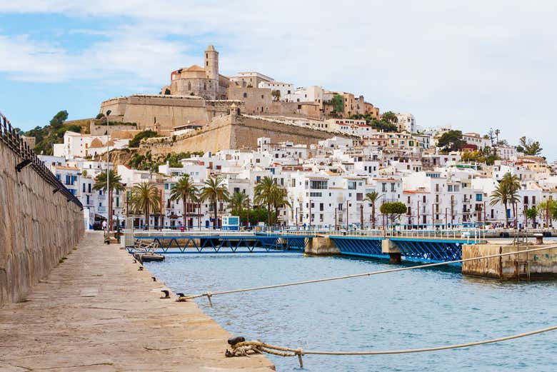 Panorâmica do centro histórico de Ibiza