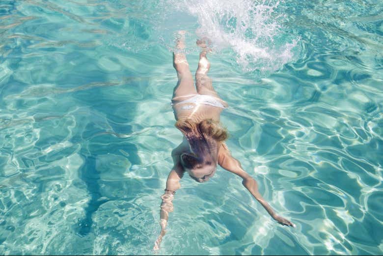 Swim in crystal clear waters