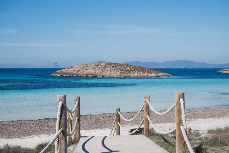 Una de las playas de Formentera