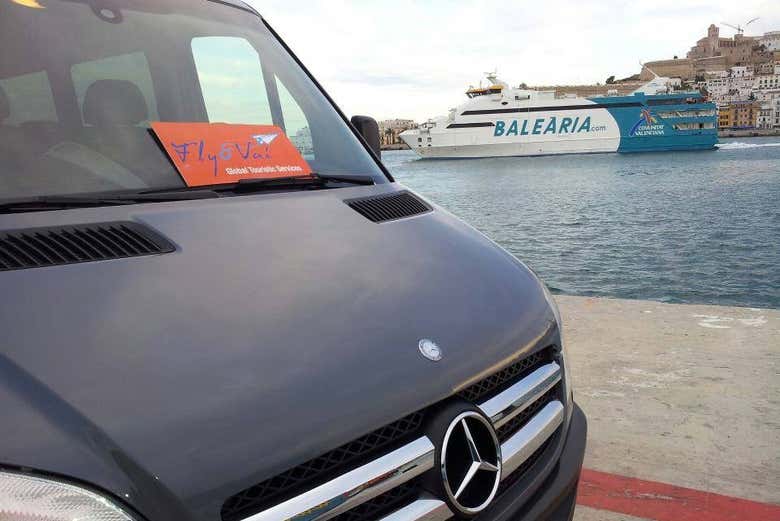 Just a quick 15 minute shuttle ride to the city port