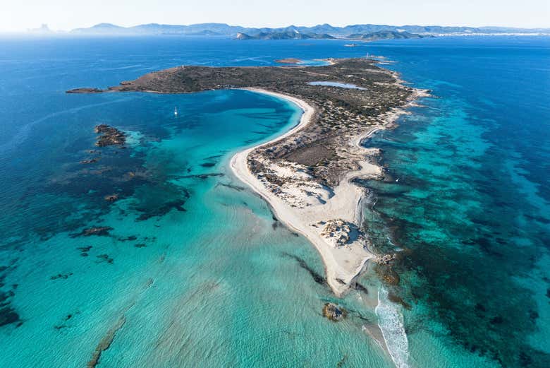 Vista aérea de Formentera