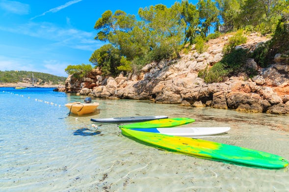 Paddle dans le nord d'Ibiza