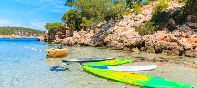 Paddle surf en el norte de Ibiza