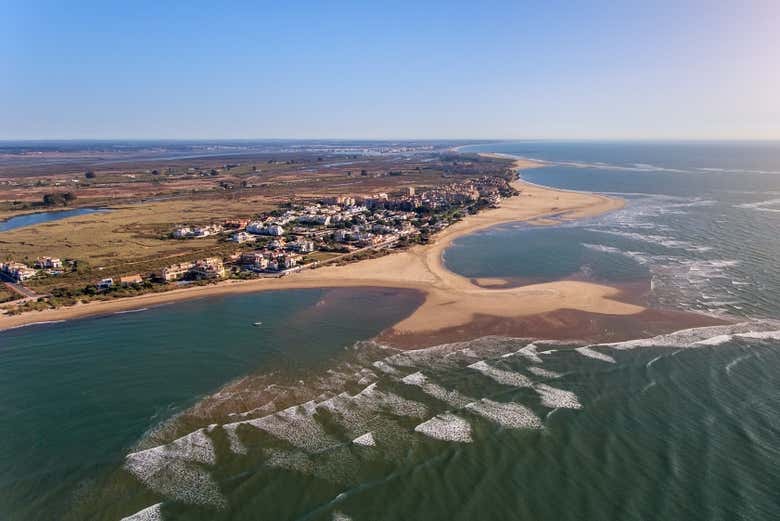 Vue aérienne d'Isla Canela