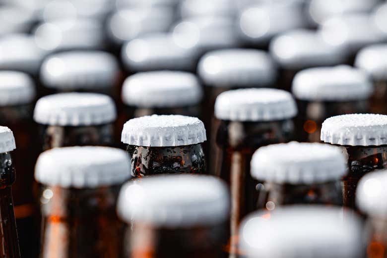 Botellas de cerveza artesana
