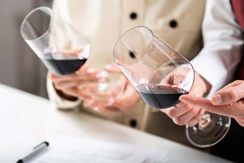 Fijándonos en los detalles del vino tinto 