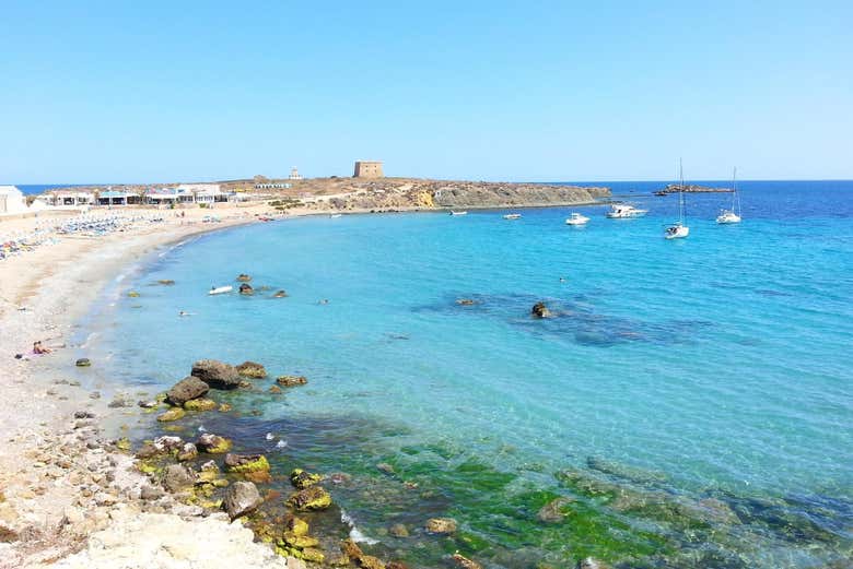 Playa de la isla de Tabarca
