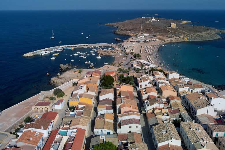 The Mediterranean island of Tabarca, on Alicante's coastline