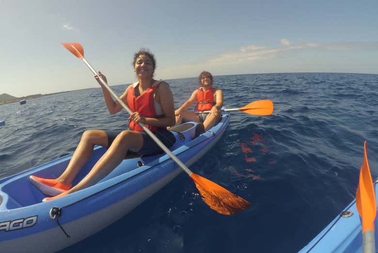 Durante il tour in kayak